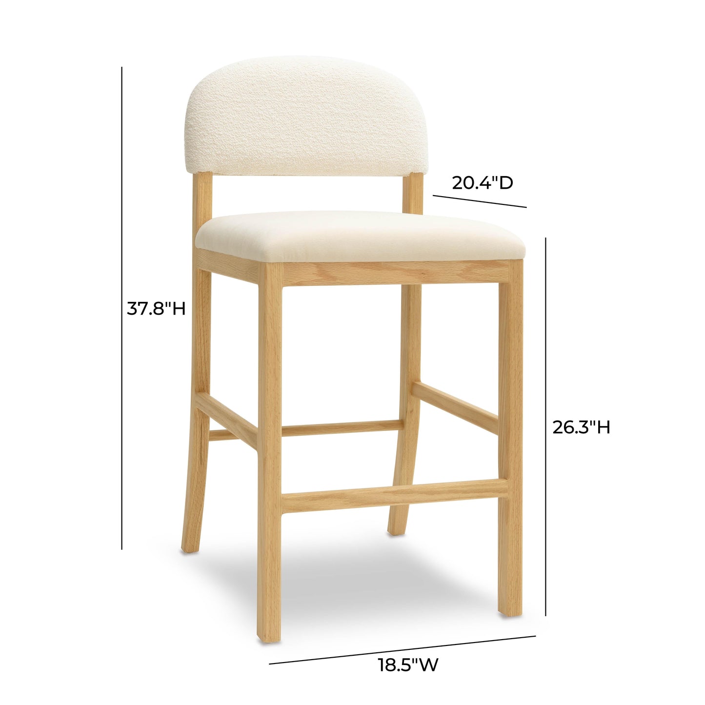 Calla Performance Velvet Counter Stool