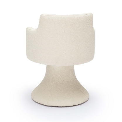 Jeffree Performance Boucle Swivel Dining Chair