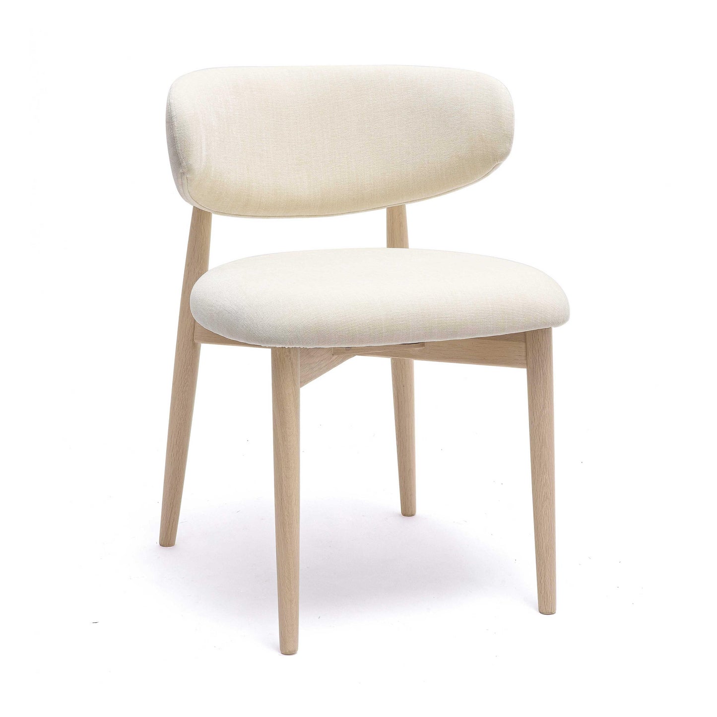 Zinea Performance Textured Velvet Dining Chair - Cream