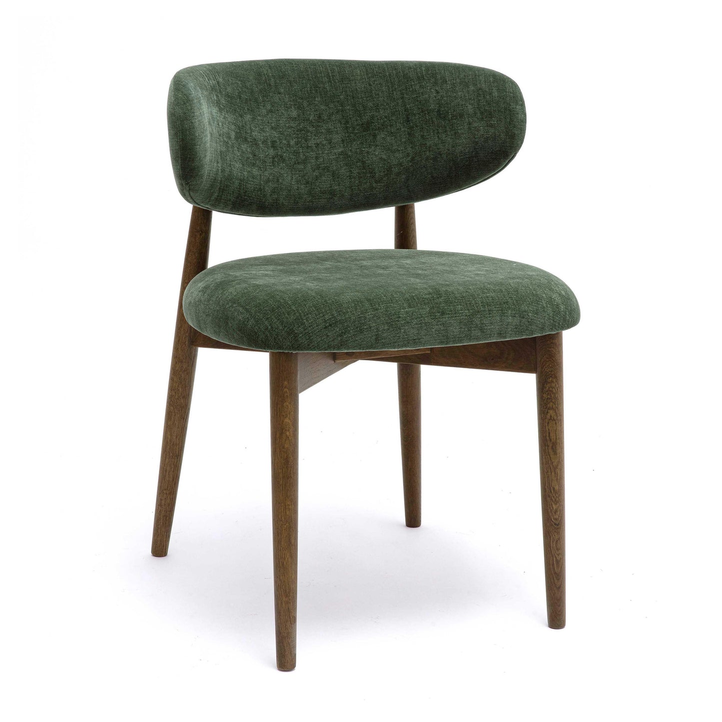 Zinea Performance Textured Velvet Dining Chair - Forest Green