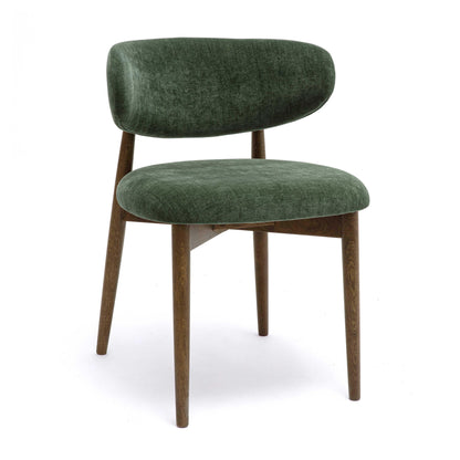Zinea Performance Textured Velvet Dining Chair - Forest Green