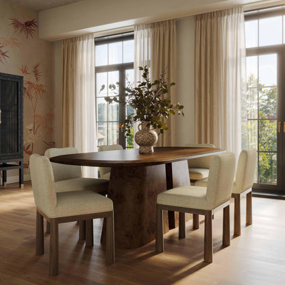 Tiara Performance Basketweave Fabric Dining Chair