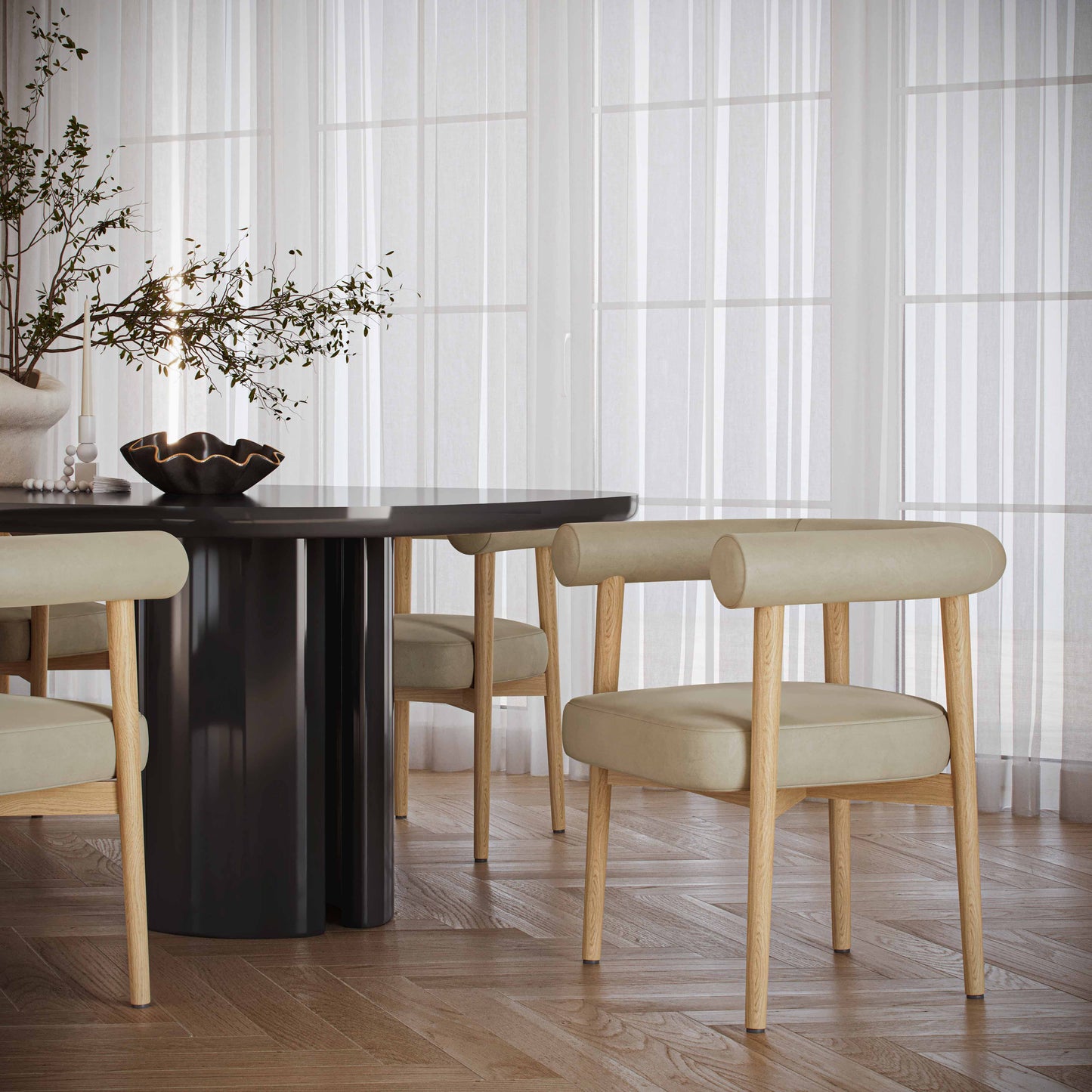 Spara Performance Vegan Leather Dining Chair