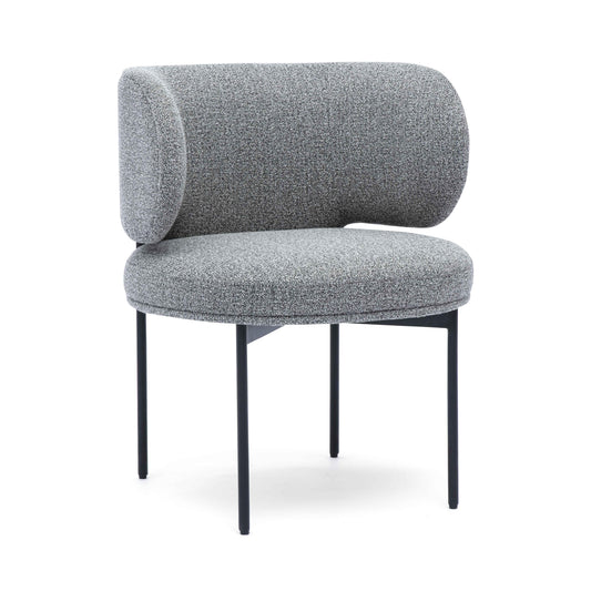 Maureen Speckled Grey Performance Boucle Dining Chair - Default Variant
