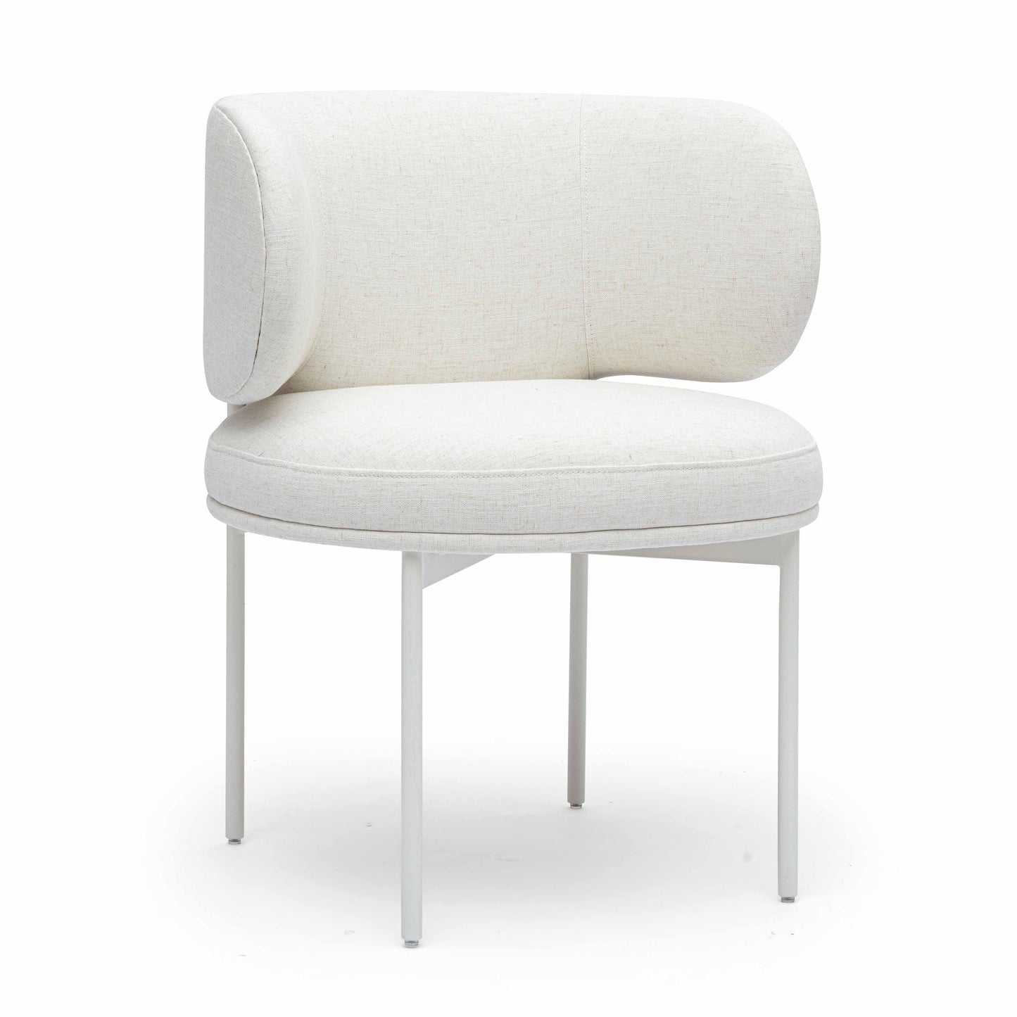 Maureen Cream Performance Upcycled Linen Dining Chair - Default Variant