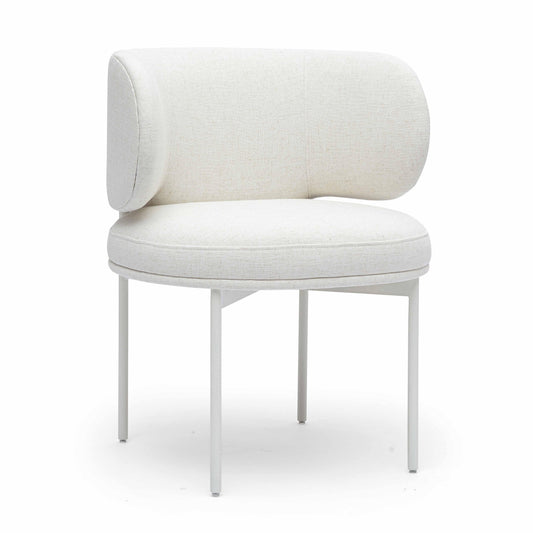 Maureen Cream Performance Upcycled Linen Dining Chair - Default Variant