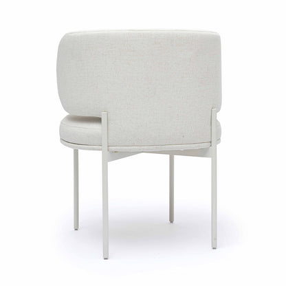 Maureen Cream Performance Upcycled Linen Dining Chair