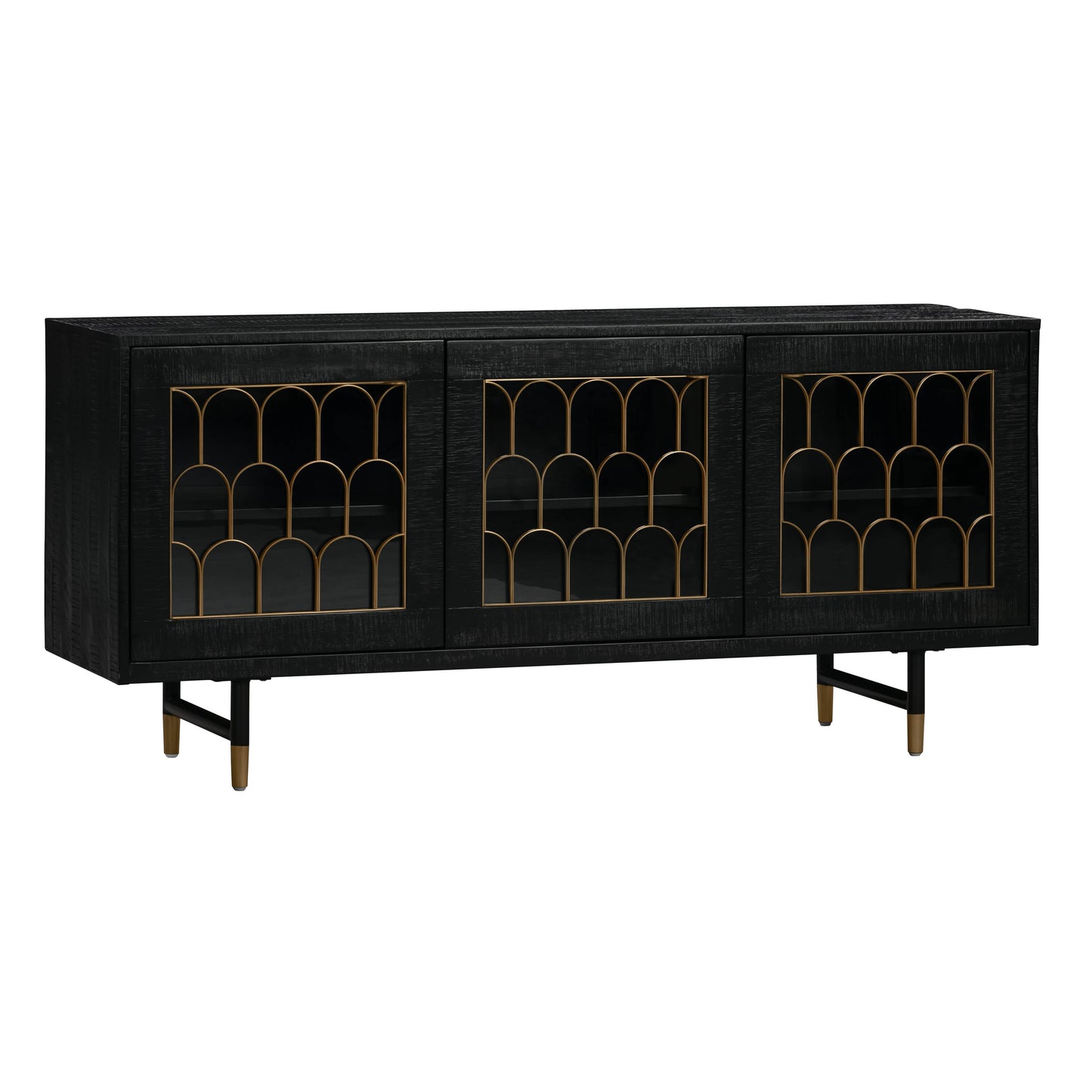 Gatsby 66" Black Acacia Wood Buffet - Default Variant