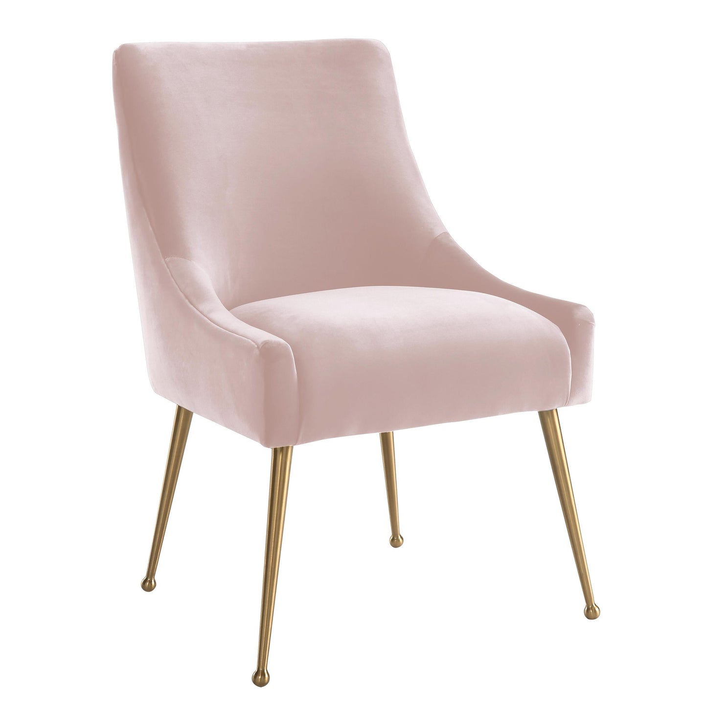 Beatrix Performance Velvet Dining Chair - Blush