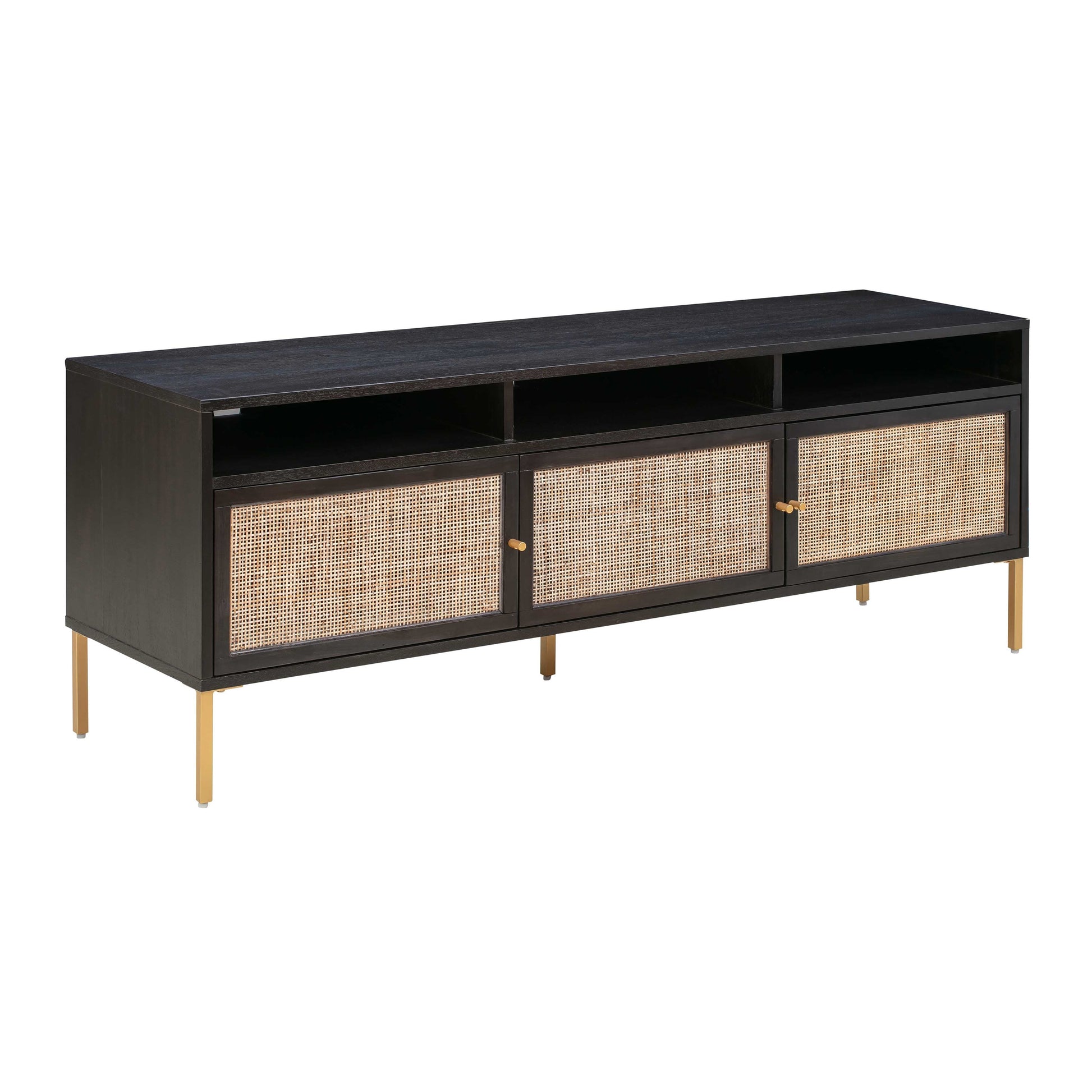 Sierra 65" Cane Media Console - Black