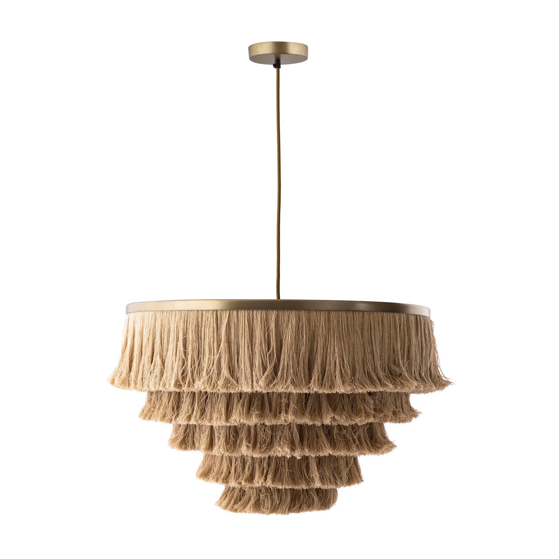Sarai Natural Fringe Pendant - Default Variant