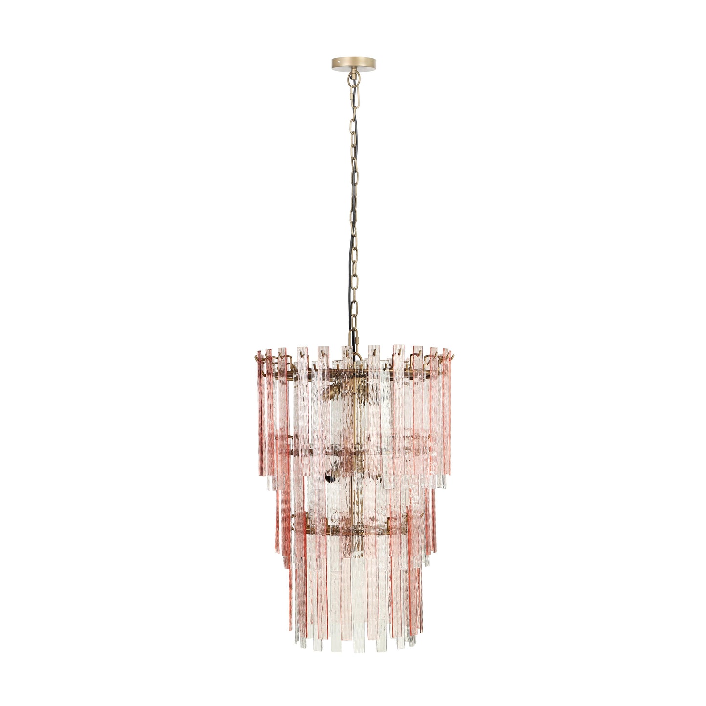 Hampshire Pink Acrylic 3-Tier Chandelier - Default Variant