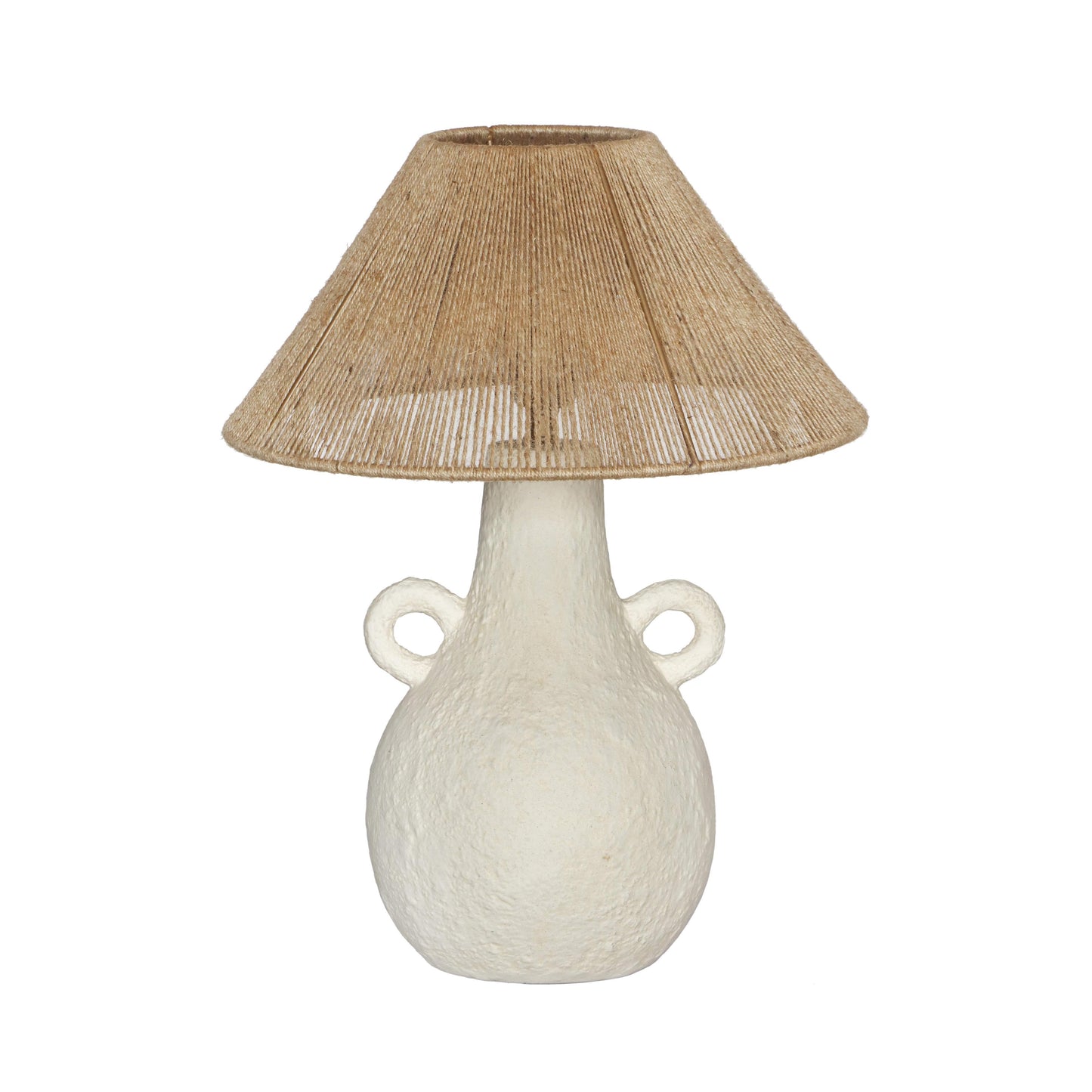 Lalit Natural &amp; White Ceramic Table Lamp