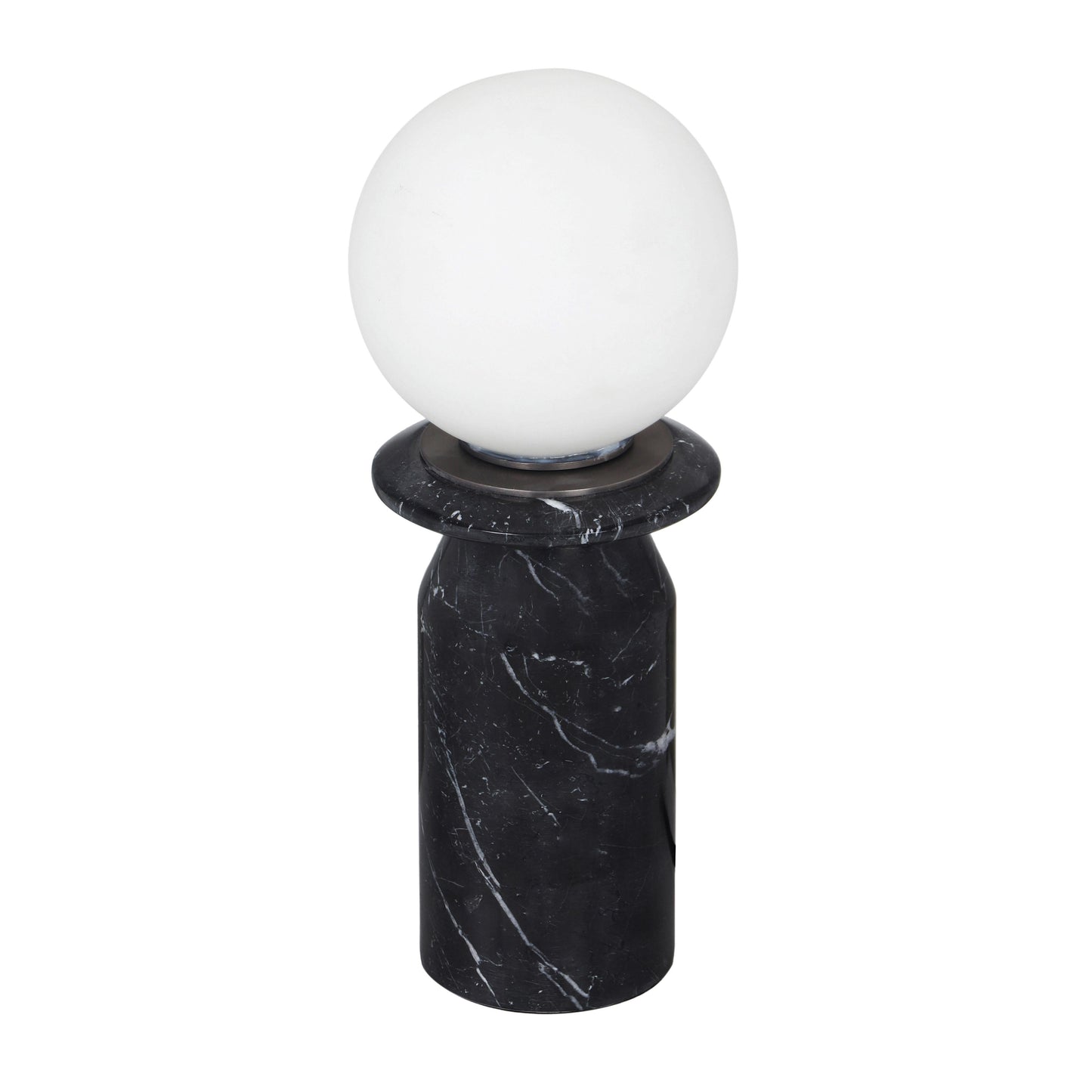 Globe Marble Lamp - Black