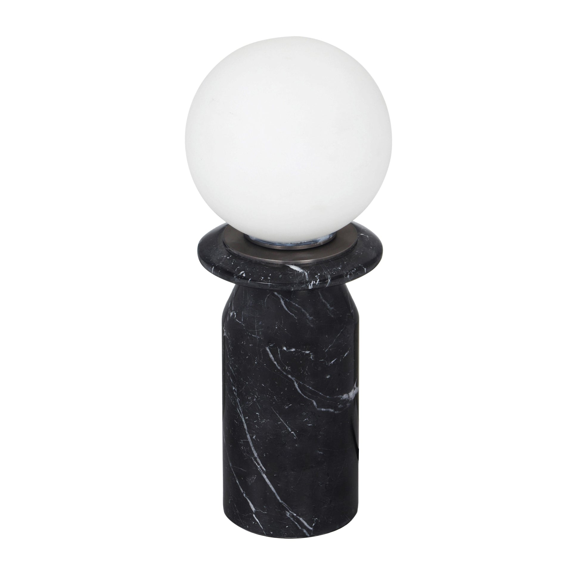 Globe Marble Lamp - Black