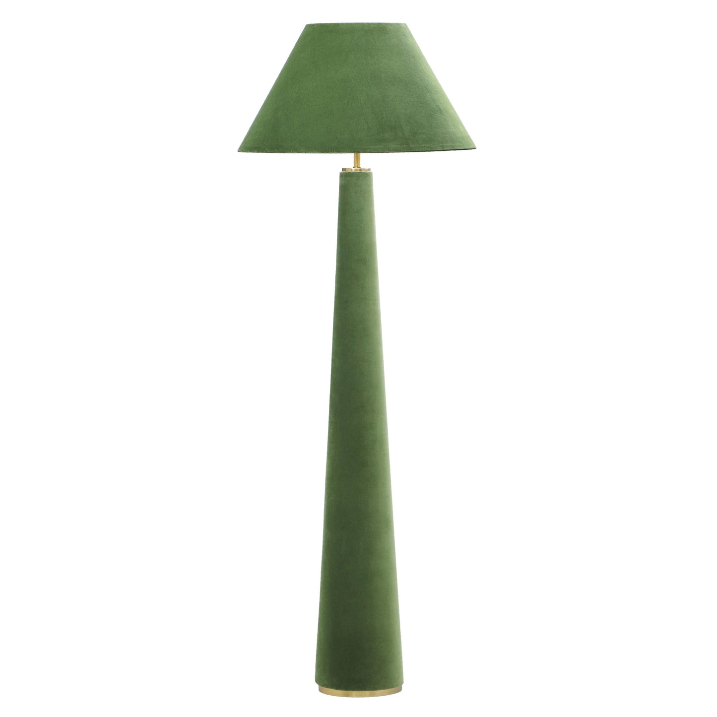 Graham Velvet Floor Lamp - Green