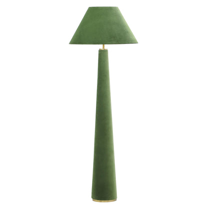 Graham Velvet Floor Lamp - Green
