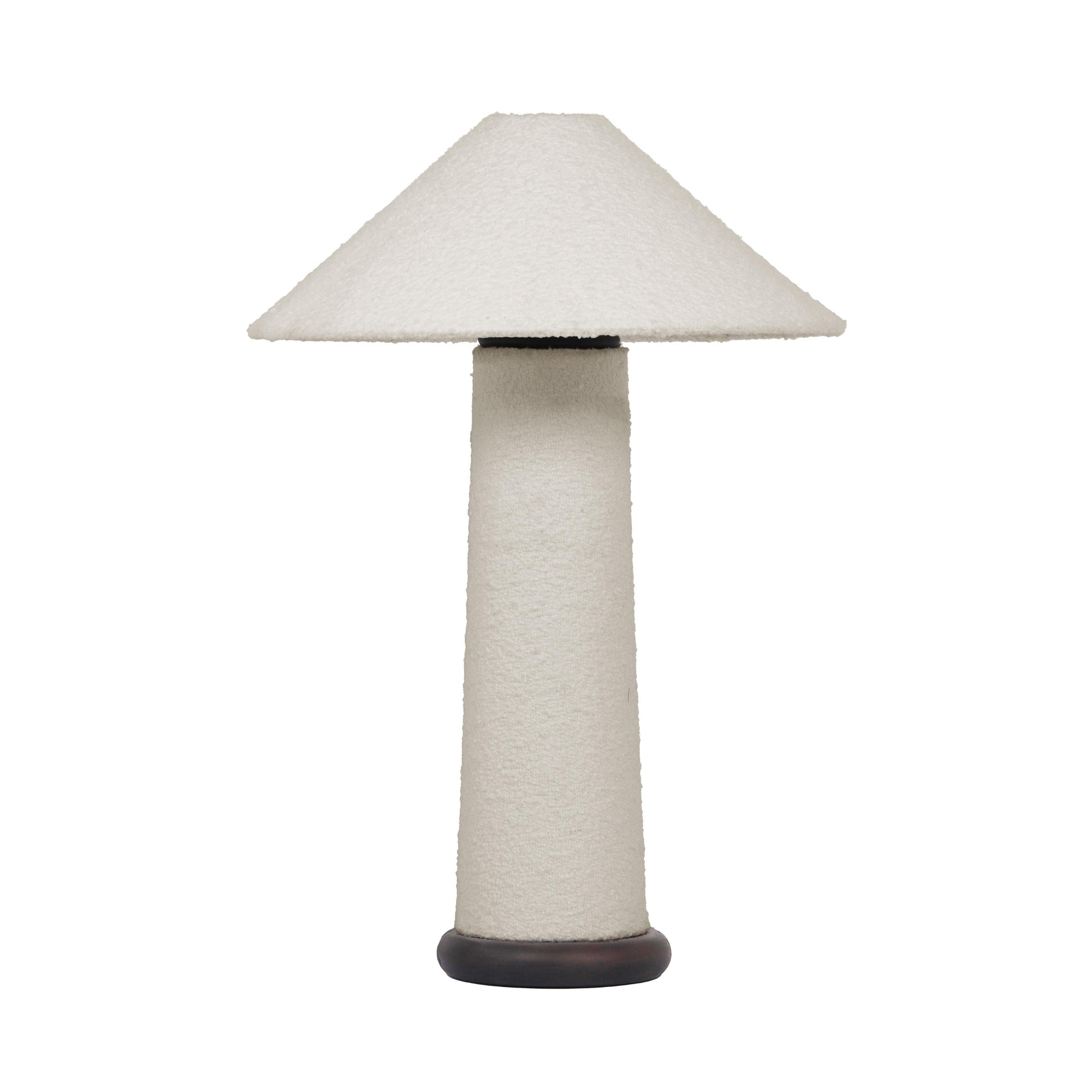 Faith White Boucle Table Lamp - Default Variant