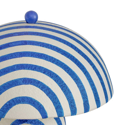 Maiori Striped Papier Mache Table Lamp