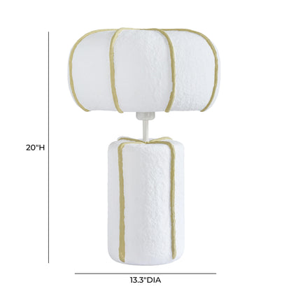 Looma Cotton Mache Table Lamp