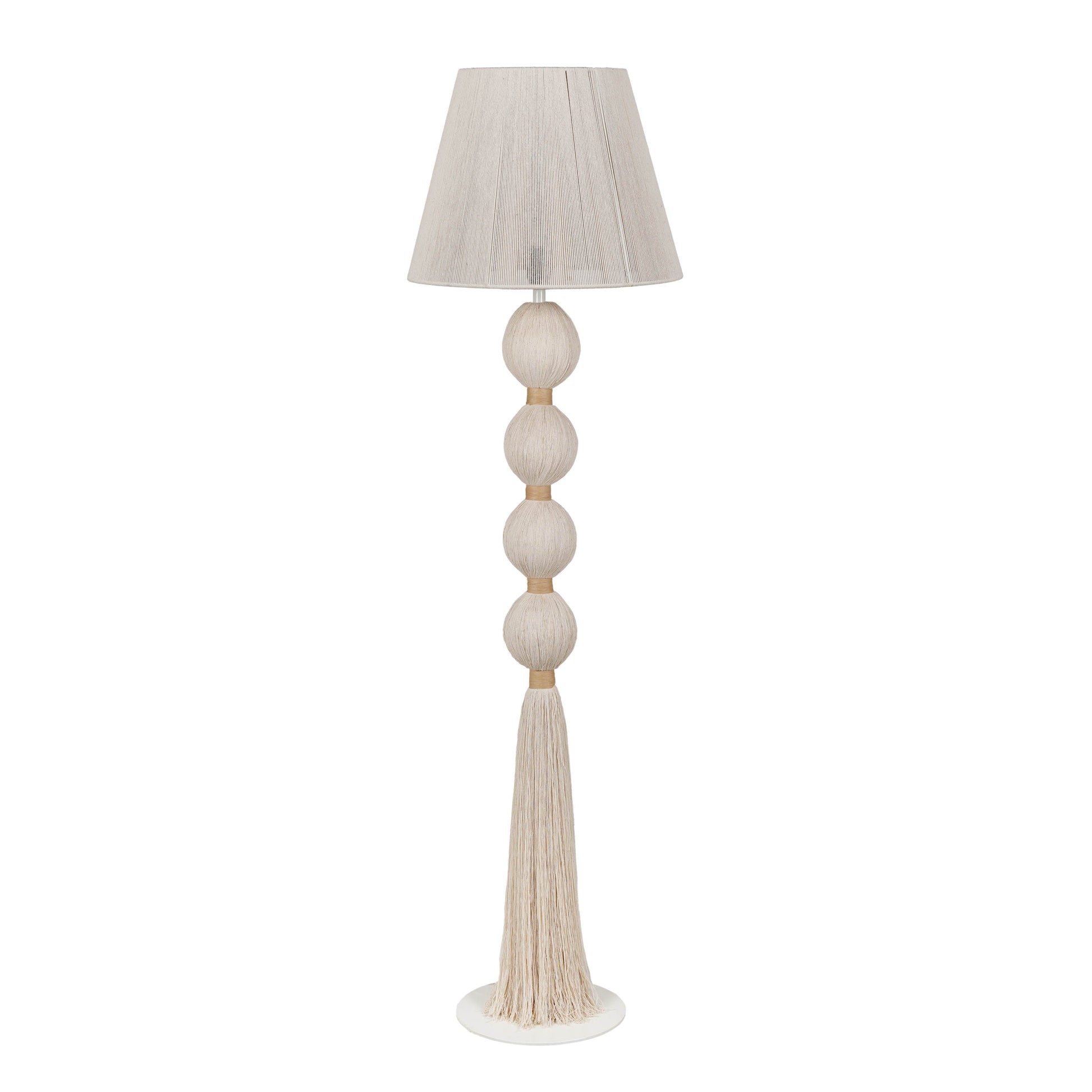 Samba White Cotton Floor Lamp - Default Variant