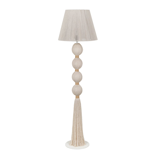 Samba White Cotton Floor Lamp - Default Variant