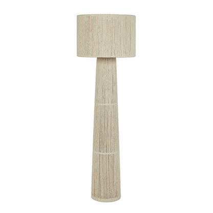 Tapered Natural Chenille Fiber Floor Lamp - Default Variant