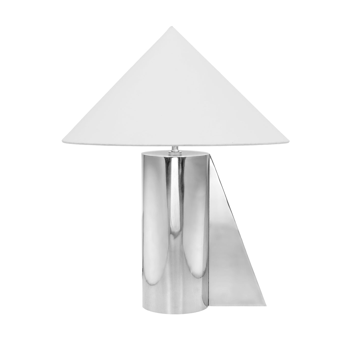 Geo Angled Chrome Table Lamp - Default Variant