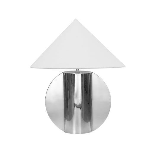 Geo Semi-Circled Chrome Table Lamp - Default Variant