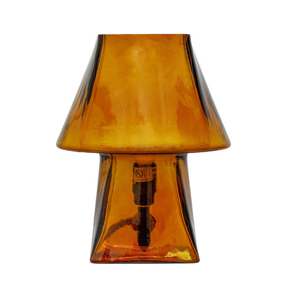 Luca Glass Mini Table Lamp - Amber