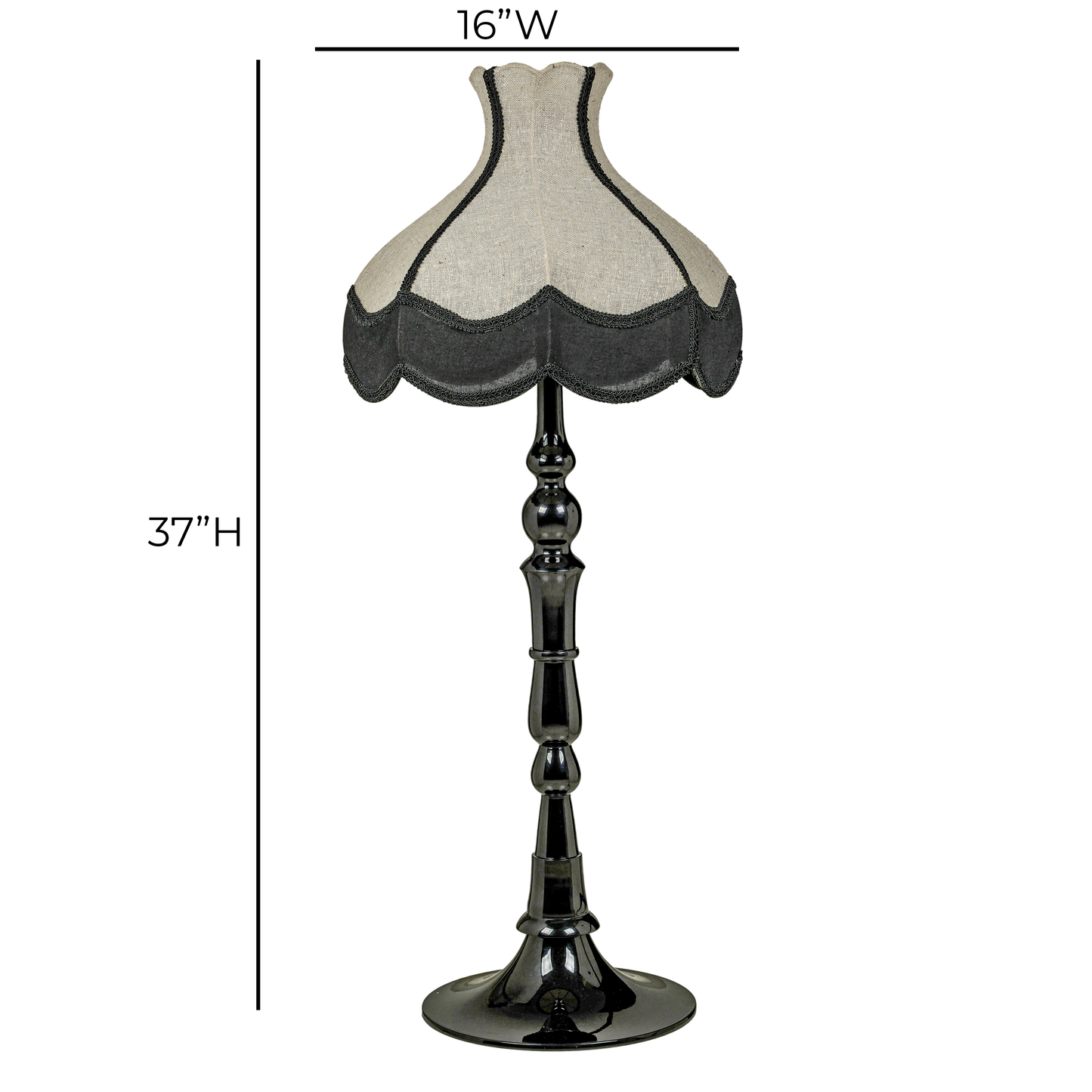 Buchanan Black Aluminum Table Lamp