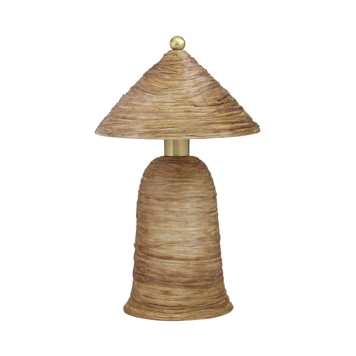 Coco Natural Coconut Fiber Pointed Table Lamp - Default Variant