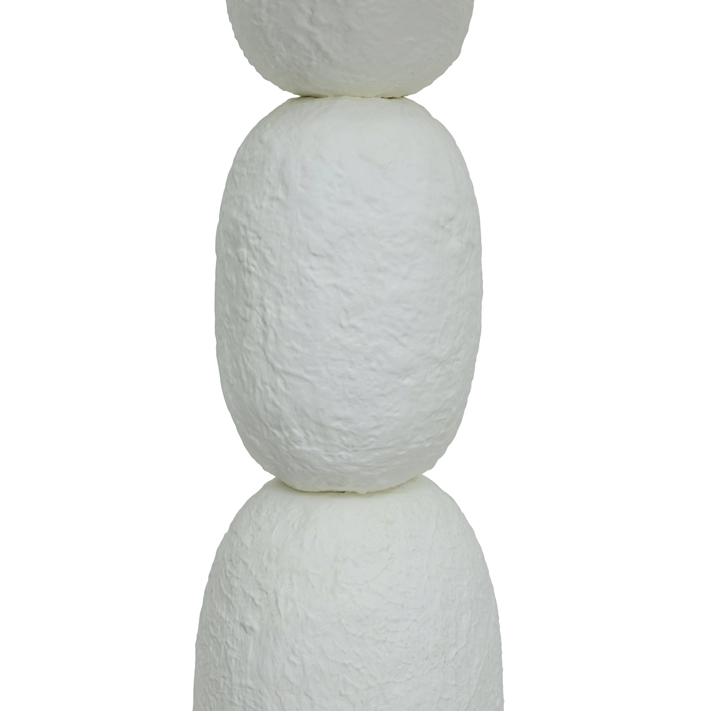 Pebble Cream Papier Mache Floor Lamp