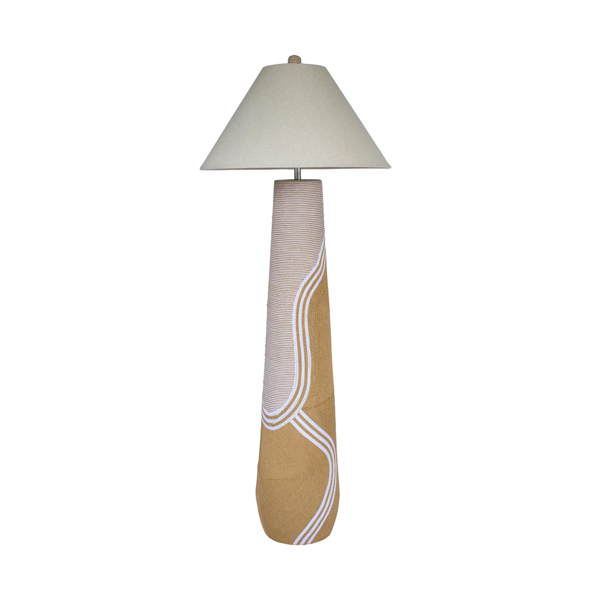 Harlee Natural Woven Floor Lamp - Default Variant