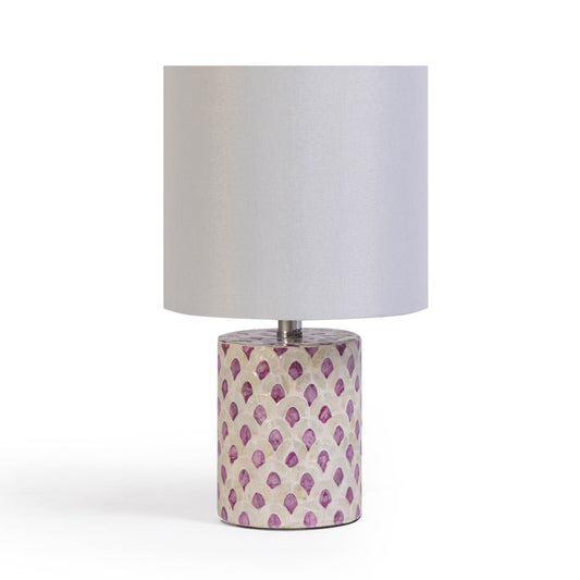 Merlot White Capiz Shell Table Lamp - Default Variant