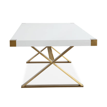 Adeline 95" Lacquer Rectangular Dining Table