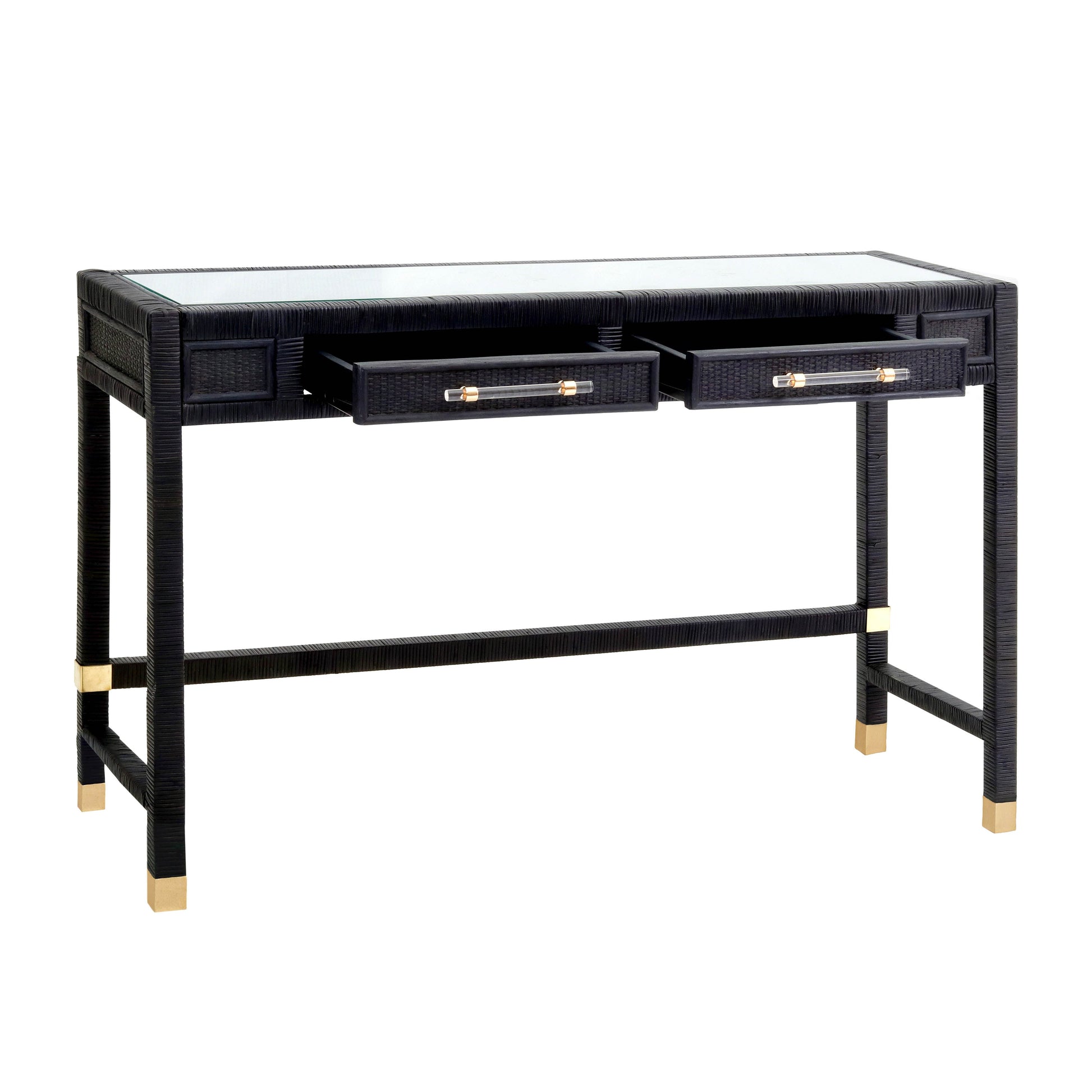 Amara 47" Woven Rattan Desk