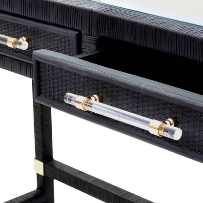 Amara 47" Woven Rattan Desk