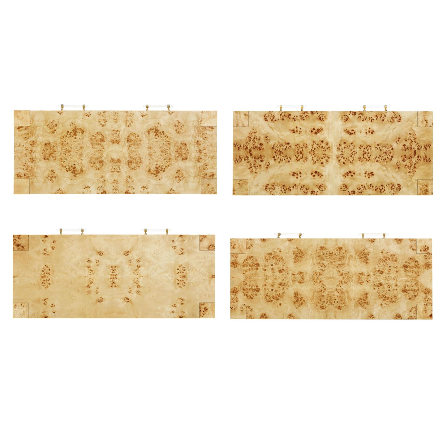 Brandyss 48" Burl 2-Drawer Work Desk