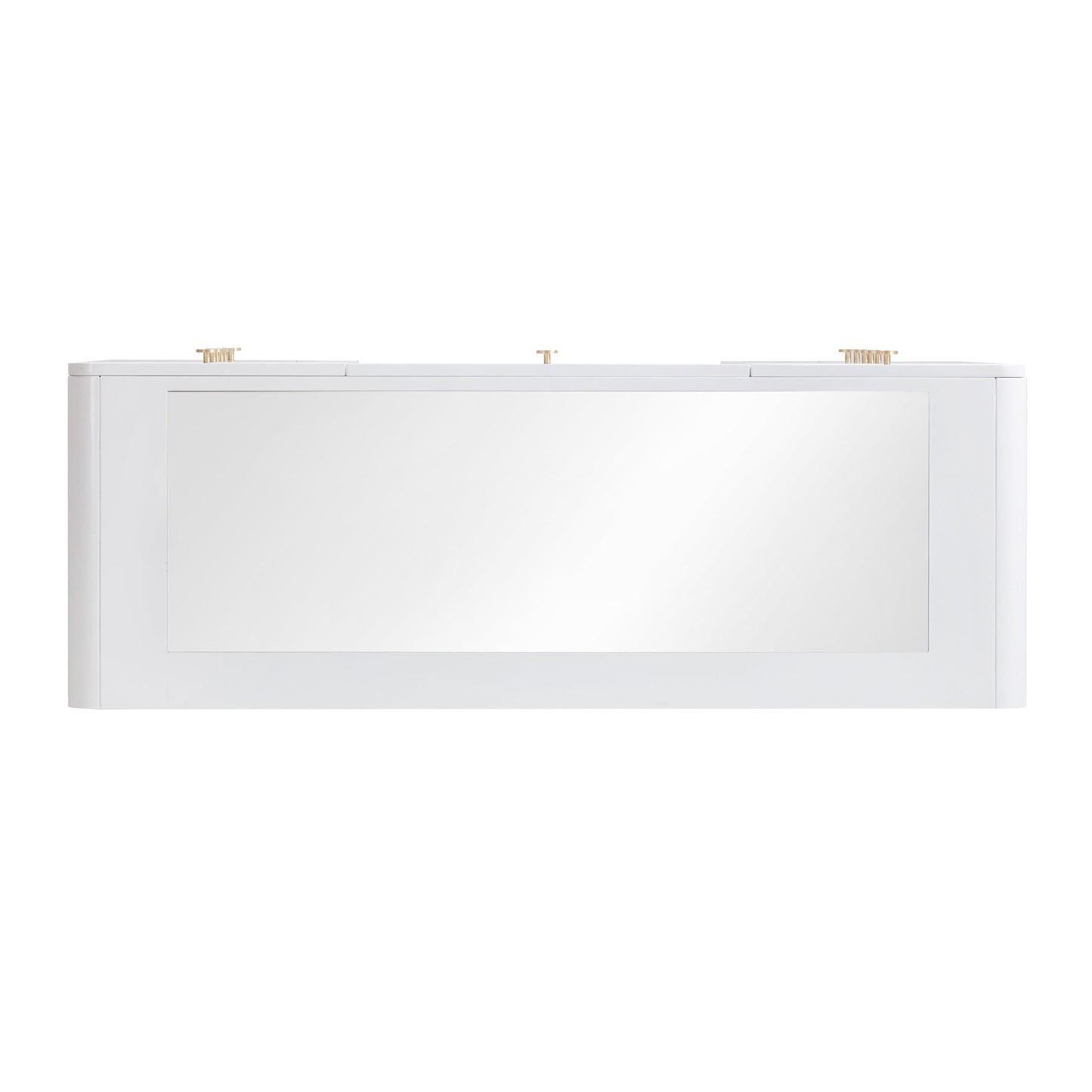 Hollywood 56" White Desk with Vanity Mirror