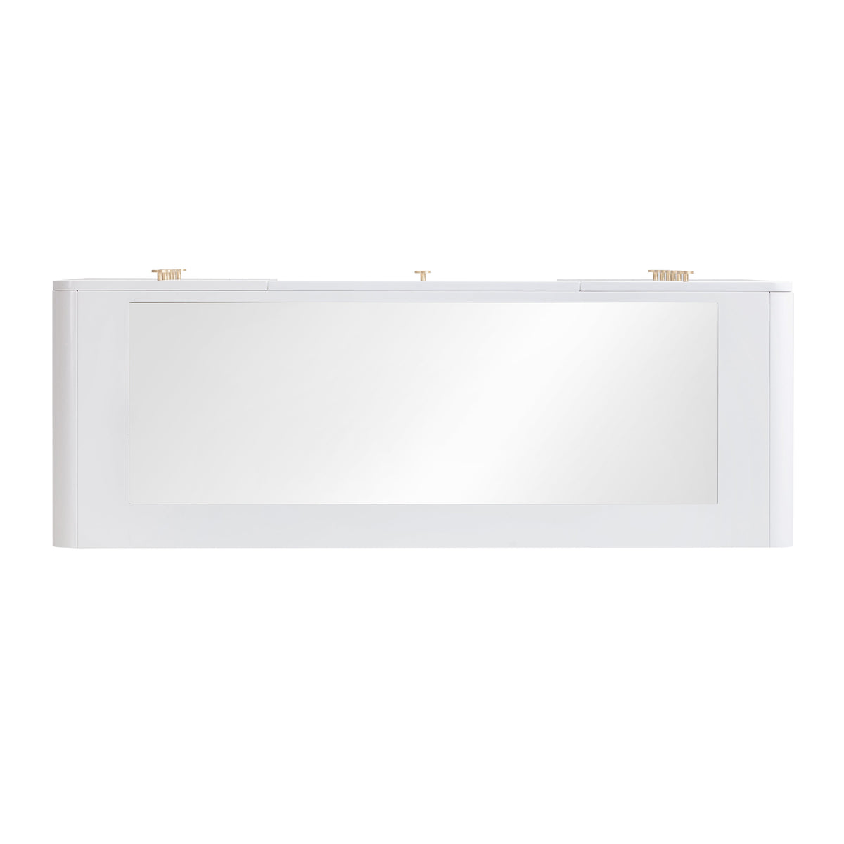 Hollywood 56" White Desk with Vanity Mirror