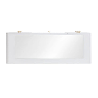 Hollywood 56" White Desk with Vanity Mirror
