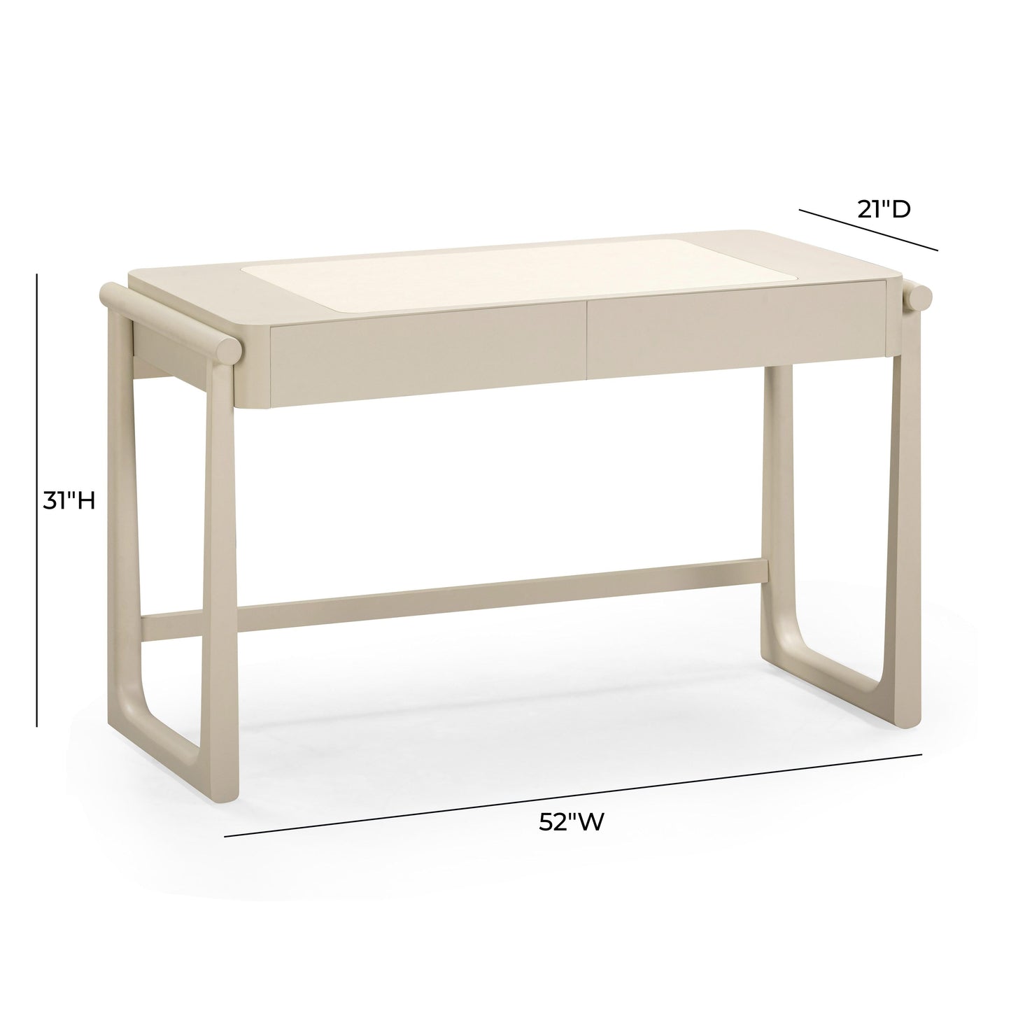 Alfalfa 52" 2-Drawer Desk
