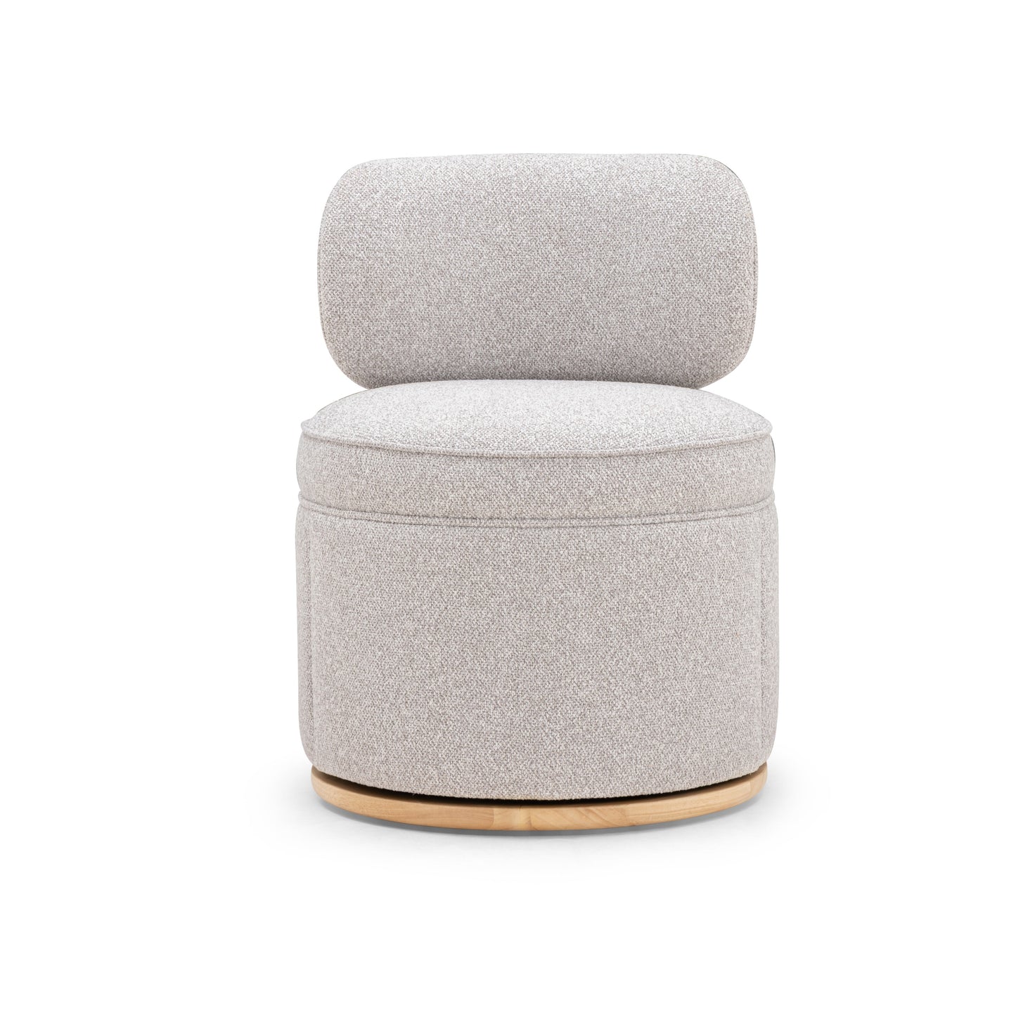 Amaya Grey Textured Performance Fabric Swivel Desk Chair - Default Variant