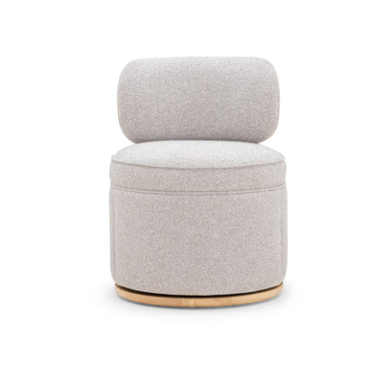 Amaya Grey Textured Performance Fabric Swivel Desk Chair - Default Variant