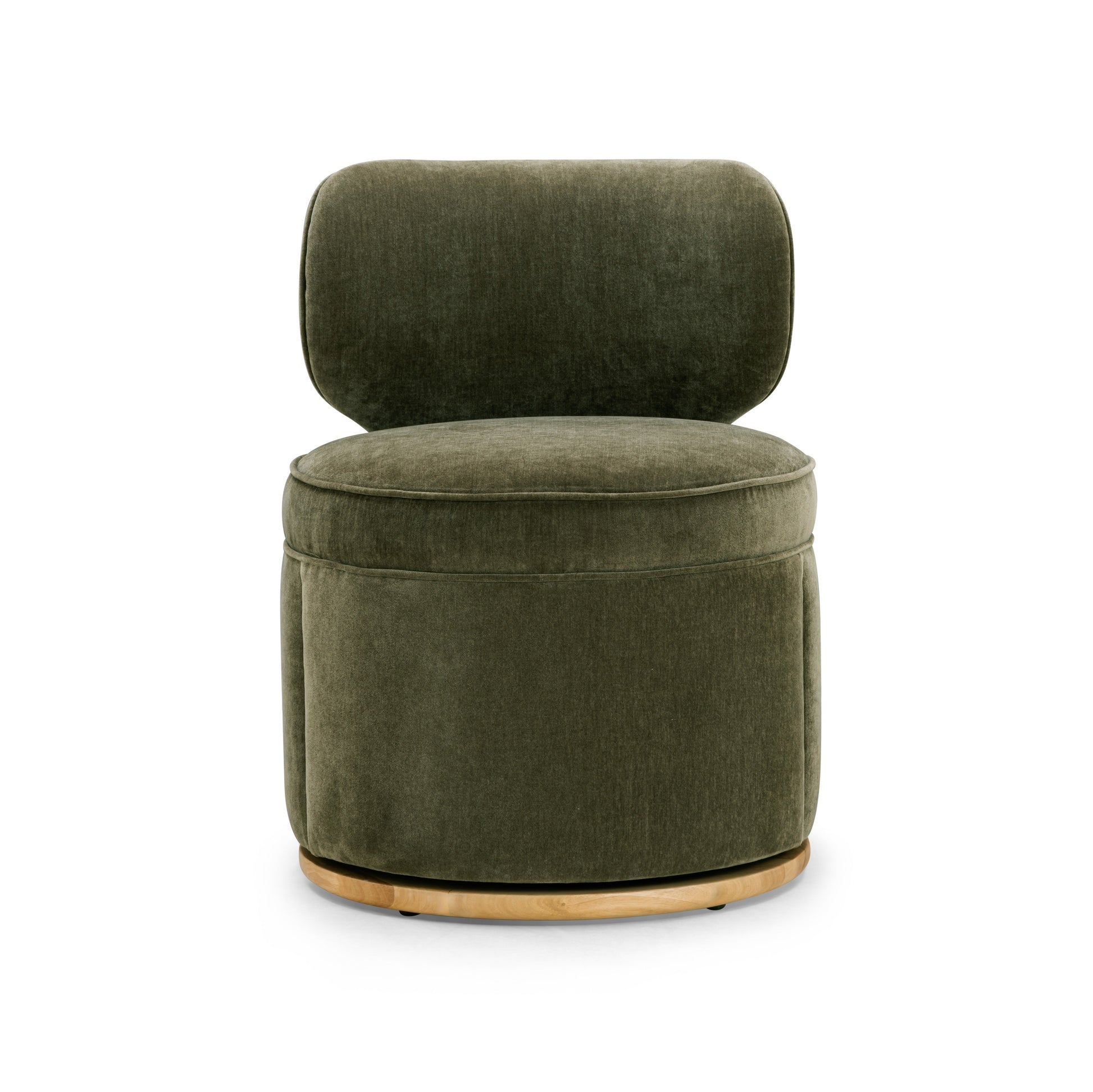 Amaya Green Upcycled Contract-Grade Chenille Swivel Desk Chair - Default Variant