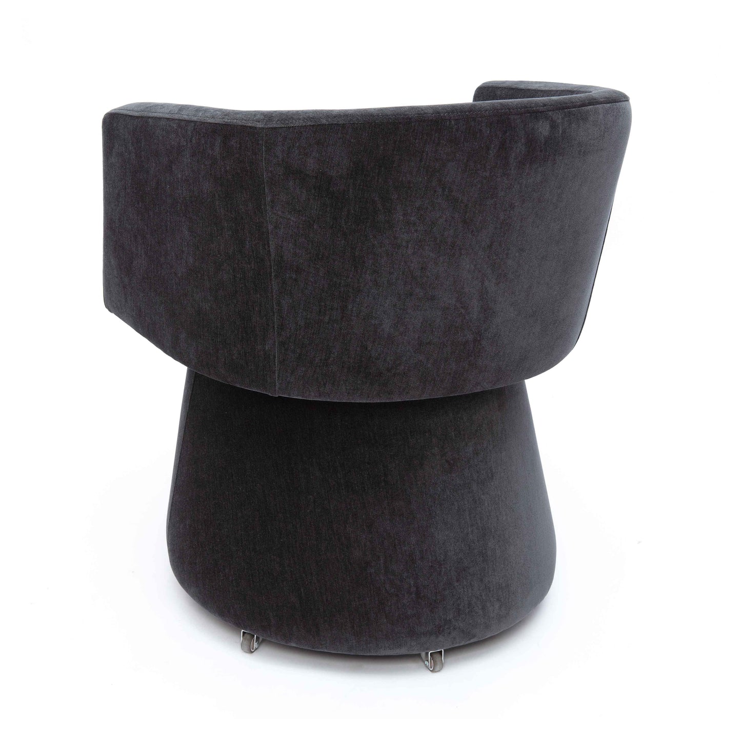 Kristen Upcycled Contract-Grade Chenille Rolling Desk Chair