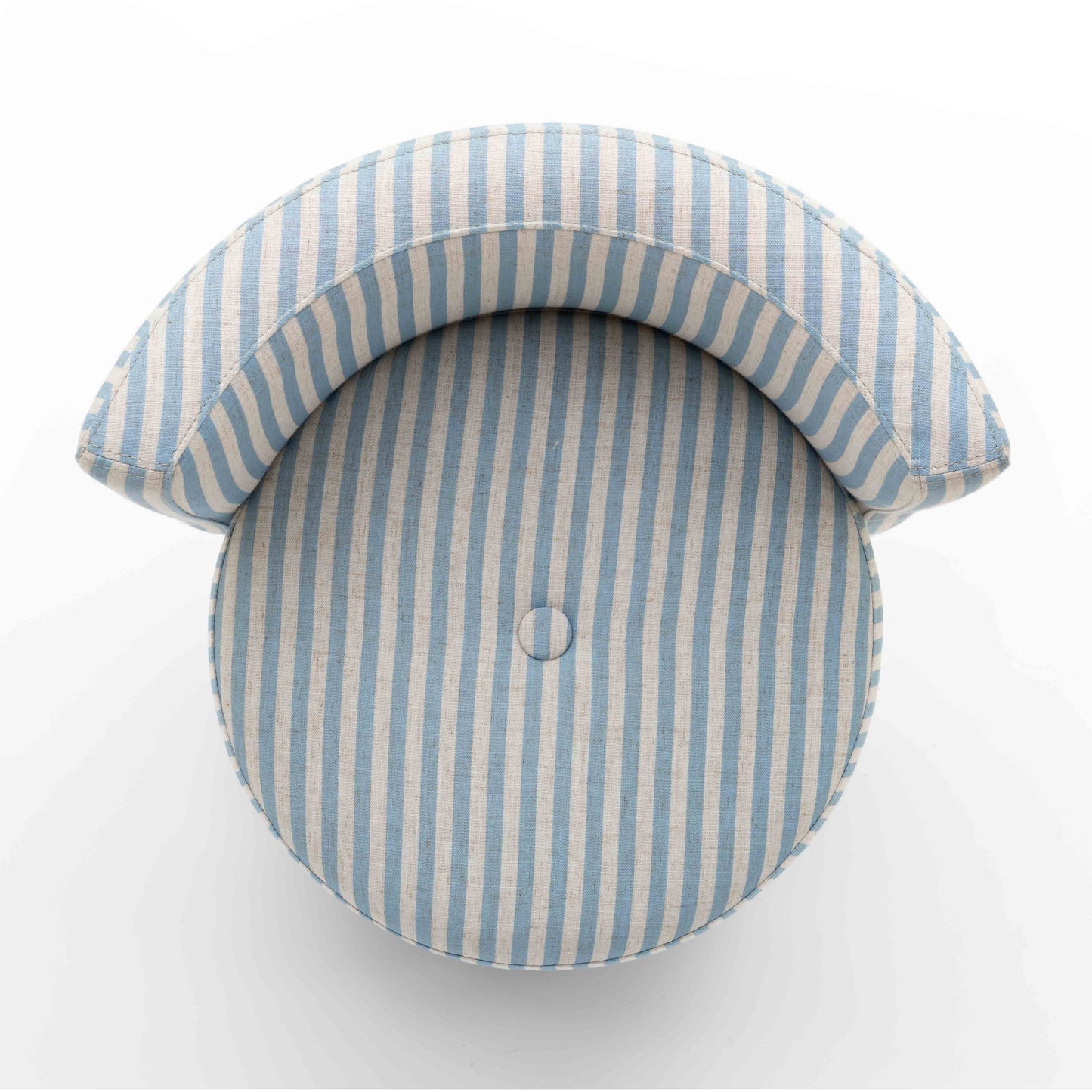 Alyssa Striped Performance Linen Rolling Desk Chair