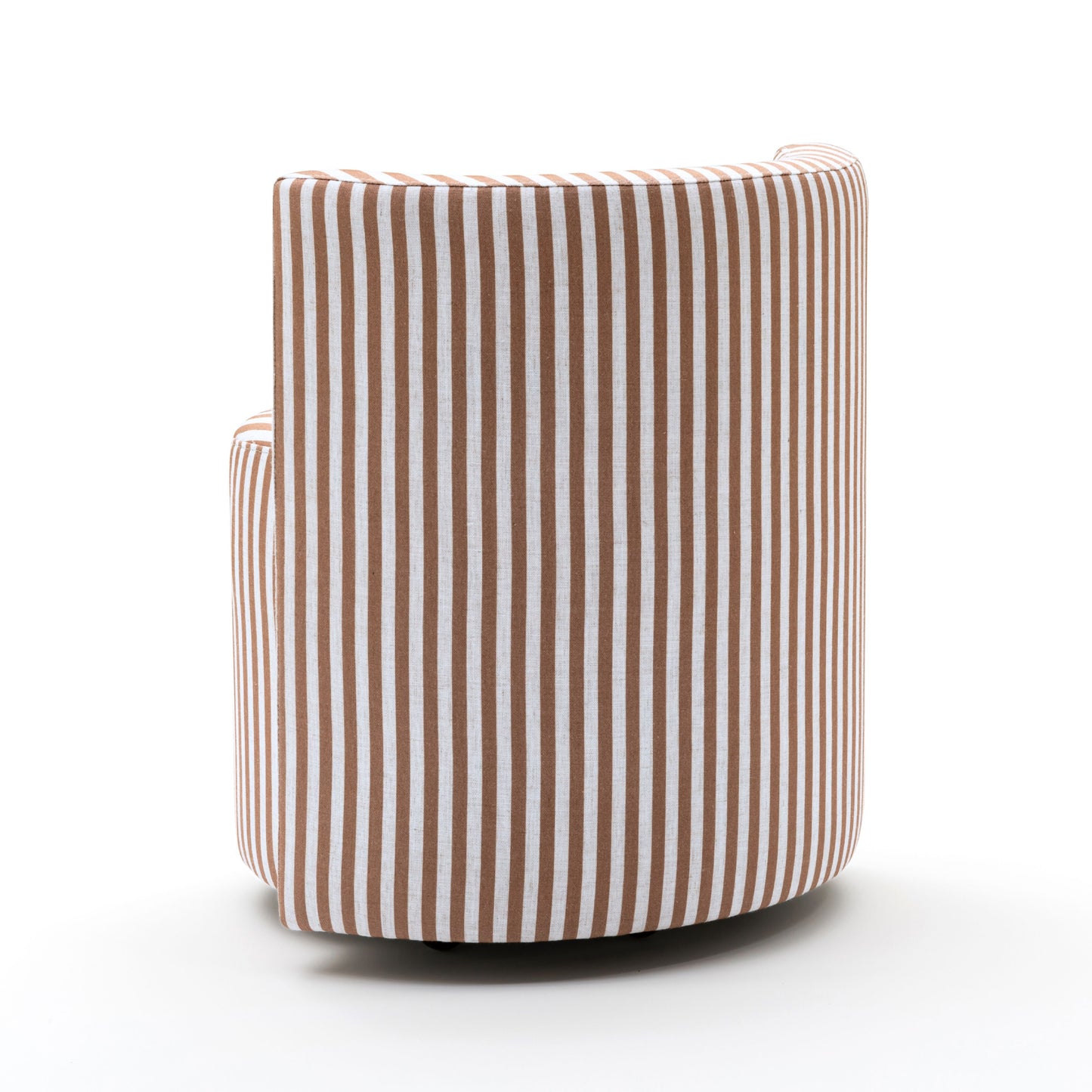 Alyssa Striped Performance Linen Rolling Desk Chair