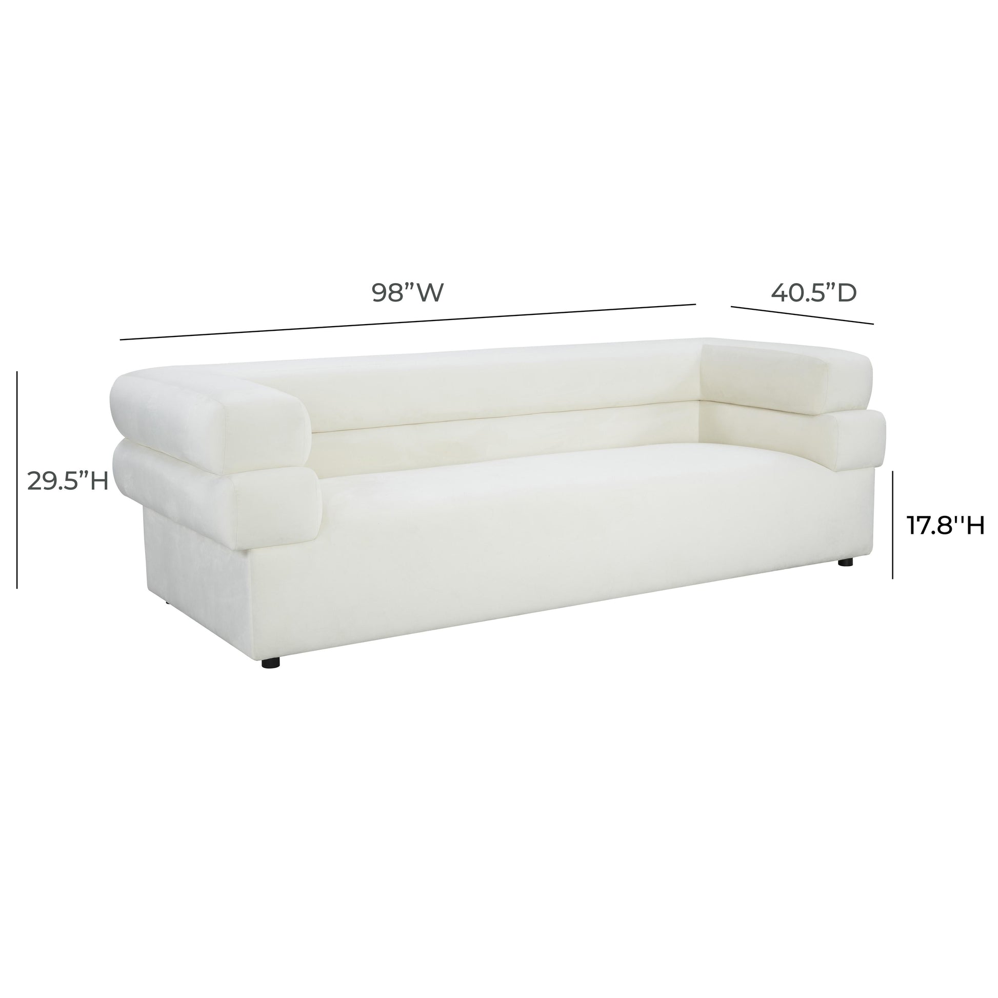 Elsa 98" Performance Fabric Sofa by Inspire Me! Home Decor